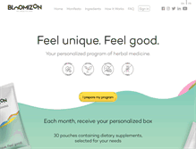 Tablet Screenshot of bloomizon.com